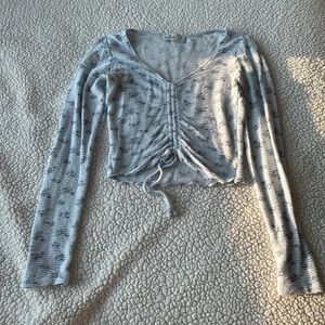Ripped cropped long sleeve